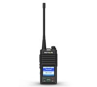 Retevis RB658 Walkie Talkies, Radio Bidireccional Profesional, Configuración de App, Reducción de Ruido Inteligente, 1800 mAh, Walkie Talkies Recargables para Adultos, Motocicleta (1 Piezas, Negro)