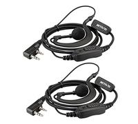 Retevis RE3120 Pinganillo Walkie Talkie con Micro 2 Pine Walkie Talkie Auricular de C-Tipo Compatible con Baofeng UV-5R BF-888S Kenwood Walkie Talkie RT24 RT622 RT27 (2 Pacs)