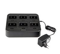 Retevis RT24 Cargador Múltiple Cargar 6 Walkie-talkies o Baterías RT24 RT21 Walkies Varios Protecciones Fácil y Conveniente Ideal para Restaurante Trabajo Hotel Seguridad (1 Pack)