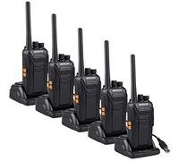 Retevis RT27 Walkie Talkie Recargable, Walkies Profesionales, PMR446 sin Licencia, 16 Canales CTCSS/DCS, VOX Mains Libres, Walkie-Talkie con Cargador USB (5 Piezas,Negro)