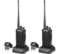Retevis RT29 Walkie Talkie, Impermeable Walkie Talkie IP67, 3200mAh, VOX, Recargable, Largo Alcance Walkie Talkies Profesional de Construcción Transporte (2 Piezas, Negro)