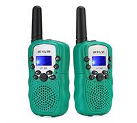 Retevis RT388 Walkie Talkie Niños, 8 Canales PMR446 Linterna VOX, Regalos de Juguetes para Niño, Walkie Talkie Niños para Cámping, Gardín u Otras Actividades al Aire Libre (2 Piezas, Verde)