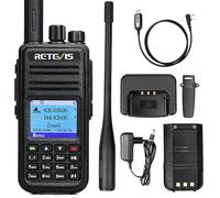 Retevis RT3S DMR Emisora Caza GPS APRS, Walkie Talkie Largo Rango | Analógico Digital, Compatible con OpenGD77, Compatible con MOTOTRBO Tier Ⅰ y Ⅱ, TDMA, 3000 Canales, para Senderismo