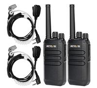 Retevis RT40 PMR446 Walkie Talkie Bateria Recargable para Seguridad | Radio Bidireccional sin Licencia, DMR Digital Analógico, 2000mAh, Walkie Talkie Profesional para Seguridad, Escuela (2Pcs)