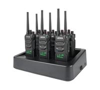 Retevis RT648H Walkie-Talkie con Carga Rápida de 6 Vías, 3 Niveles de Protección, PMR446, 1500 mAh, Radio Bidireccional Profesional para Escuelas y Hoteles (Paquete de 6)