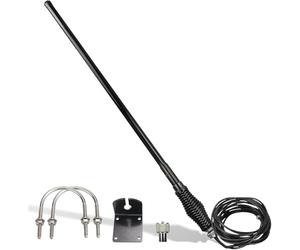 Retevis RT95 Emisora Radioaficionado Antena, Antena de Fibra de Vidrio UHF/VHF con Montaje de Resorte Resistente, Ganancia de 6.5dB, Sl16/Pl259 para Transceptor Móvil RT95 RA25 RT98 RT73 MA1 Midland