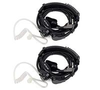 Retevis Walkie Talkie Auricular con Micro Ajustable Laringófono Dedo PTT 2 Pine Pinganillo Compatible con Walkie Talkie RT24 RT5R RT617 RT618 Baofeng UV-5R BF-888S Kenwood(2 pcs)