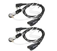 Retevis Walkie Talkie Auriculares 2 Pines Casco Tubo Acústico Transparente Pinganillo Compatible con Walkie Talkie RT24 RT22 RT27 RT5R RT28 RT617 RT618 RT619 Baofeng BF-888S Kenwood (2 Pacs)