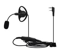 Retevis Walkie Talkie Auriculares con Micrófono, Tipo D Auricular con Dedo PTT Compatible RT24 RT27 RT22 RT622 RT617 RT618 RT619 2 Pin Walkie Talkie Auricular con Micrófono Boom (1 Pieza)