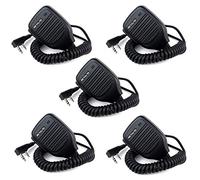 Retevis Walkie Talkie Micrófono Altavoz, 2 Pines Walkie Talkie Micro Altavoz, Compatible RT24 RT622 RT27 RT668 RT619 B63S (5 Pacs)