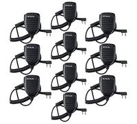 Retevis Walkie Talkie Micrófono Altavoz Radio Micrófono 2 Pines Speaker Micrófono Compatible RT24 RT22 RT622 RT27 (10 Pacs)