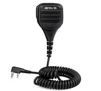 Retevis Walkie Talkie Micrófono de Altavoz Remoto 2 Pines Compatible con Walkie Talkie RT24 RT5R RT27 RT28 RT617 Baofeng UV-5R UV-5RE UV-82 BF-888S Kenwood TYT Walkie Talkies (1 Pcs)