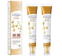 Retinol Anti-Aging Under Eye Cream with Hyaluronic Acid, Vitamin, Niacinamide to Fight Eye Puffiness, Fine Lines, Wrinkles, & Dark Circles (2pcs)