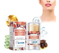 Retinol & Colágeno Cuello Cuidado Facial Palillo, 40 G Retinol Crema Reafirmante Stick Retinol Crema Contra las Arrugas Día y Noche Crema Reafirmante del Cuello, Cuidado de Larga Duración Para Todos