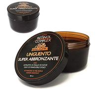 Retinol Complex - Crema super bronceadora con extracto de cáscara de nuez y aceite de almendras dulces, activadora de melanina y resistente al agua.150 ml.