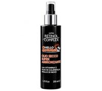Retinol Complex Hello Summer Aceite Seco Super Bronceador, con Vitamina E, Aceite de Caléndula y Mallo de Nuez, 200 ml