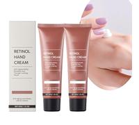 Retinol Crema de Manos Antienvejecimiento con Manteca de Karité Colágeno - Crema hidratante para el envejecimiento, manos secas agrietadas, arrugas, cutículas, suaviza, suaviza, arrugas de manos
