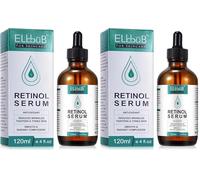 Retinol Serum - Retinol contenido Sistema con Vitamin C & Vegan ácido hialurónico - Reparación Piel, Cicatriz, Mancha Oscura, Línea Fina y Arrugas para Cara y Piel (Paquete de 2)
