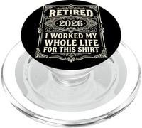 Retirado 2026 Trabajé Toda mi Vida para Esto PopSockets PopGrip para MagSafe