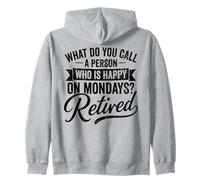 Retirado Feliz los Lunes cotización de jubilación Sudadera con Capucha