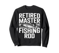 Retirado Master of The Fishing Rod Angler Jubilación Sudadera