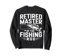 Retirado Master of The Fishing Rod Angler Jubilación Sudadera