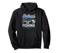 Retirado para poder pasar más tiempo pescando Pescador jubilado Sudadera con Capucha