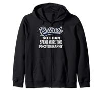 Retirado para Que Pueda Pasar más Tiempo fotografiando Divertido Sudadera con Capucha