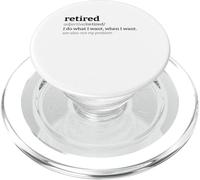 Retirado Significado Retirado Definición Hago lo Que Quiero Divertido PopSockets PopGrip para MagSafe