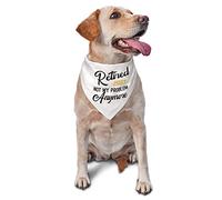 Retired 2023 Not My Problem Anymore Pañuelos para Perros Bufanda para Mascotas Triángulo Babero Gatos Pañuelo Ajustable Accesorios para Cachorros pequeños, medianos y Grandes