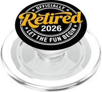 Retired 2026 Funny Retirement Graphic Mujeres Hombres Jubilación PopSockets PopGrip para MagSafe