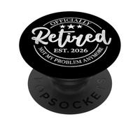 Retired 2026 Not My Problem Anymore Funny Retirement Vintage PopSockets PopGrip Adhesivo