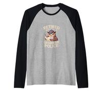 Retired But Still A Grammar Police Profesor de inglés - Camiseta Manga Raglan