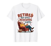 Retired But Still Rescuing Cats for Cat Lovers Camiseta