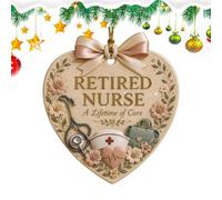 Retired Christmas Tree Ornament - Heart Shape Keepsake Festive Pendant