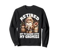 Retired Coffee Gnome For Women And Men Retirement Saying Sudadera