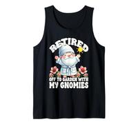 Retired Dad Gnome For Garden Lover Funny Retirement Saying Camiseta sin Mangas