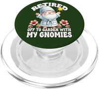Retired Dad Gnome For Garden Lover Funny Retirement Saying PopSockets PopGrip para MagSafe