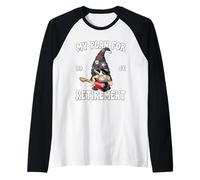 Retired Dad GNOME For Rockstar My Retirement Plan Guitar Camiseta Manga Raglan