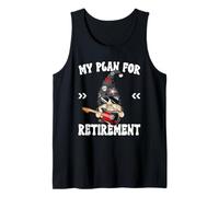 Retired Dad GNOME For Rockstar My Retirement Plan Guitar Camiseta sin Mangas