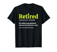 Retired Definition Funny Pickleball Lover Retirement Camiseta