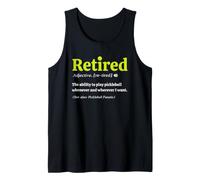 Retired Definition Funny Pickleball Lover Retirement Camiseta sin Mangas