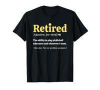 Retired Definition Funny Pickleball Retirement Design Camiseta