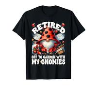 Retired Gnome For Women Ladybug Mom Funny Retirement Saying Camiseta