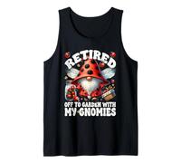 Retired Gnome For Women Ladybug Mom Funny Retirement Saying Camiseta sin Mangas