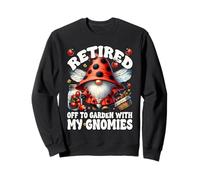 Retired Gnome For Women Ladybug Mom Funny Retirement Saying Sudadera
