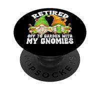 Retired Gnomes For Tequila Mom & Dad Funny Retirement Couple PopSockets PopGrip Adhesivo