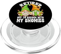 Retired Gnomes For Tequila Mom & Dad Funny Retirement Couple PopSockets PopGrip para MagSafe