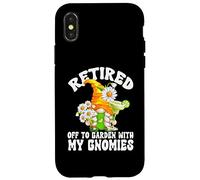 Retired Grandma GNOME Saying For Women Margarita Retirement Carcasa para iPhone X/XS