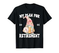 Retired Grandma Life Retirement Plan Cute Sewing Mom GNOME Camiseta